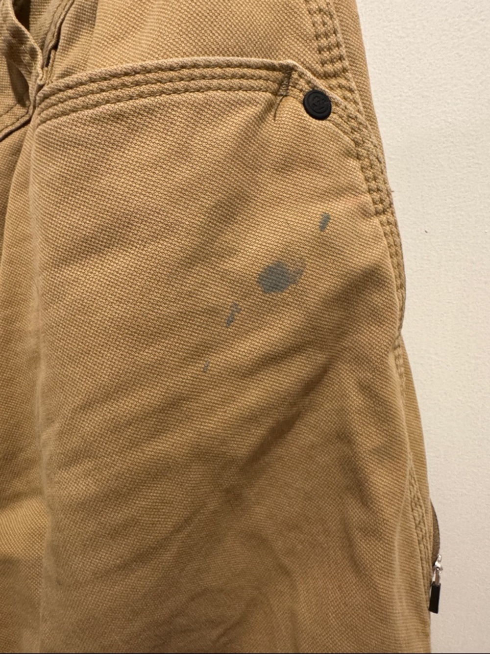 Wrangler Khaki Carpenter Chinos - Durable Men's Work Pants - Picture 3 of 10